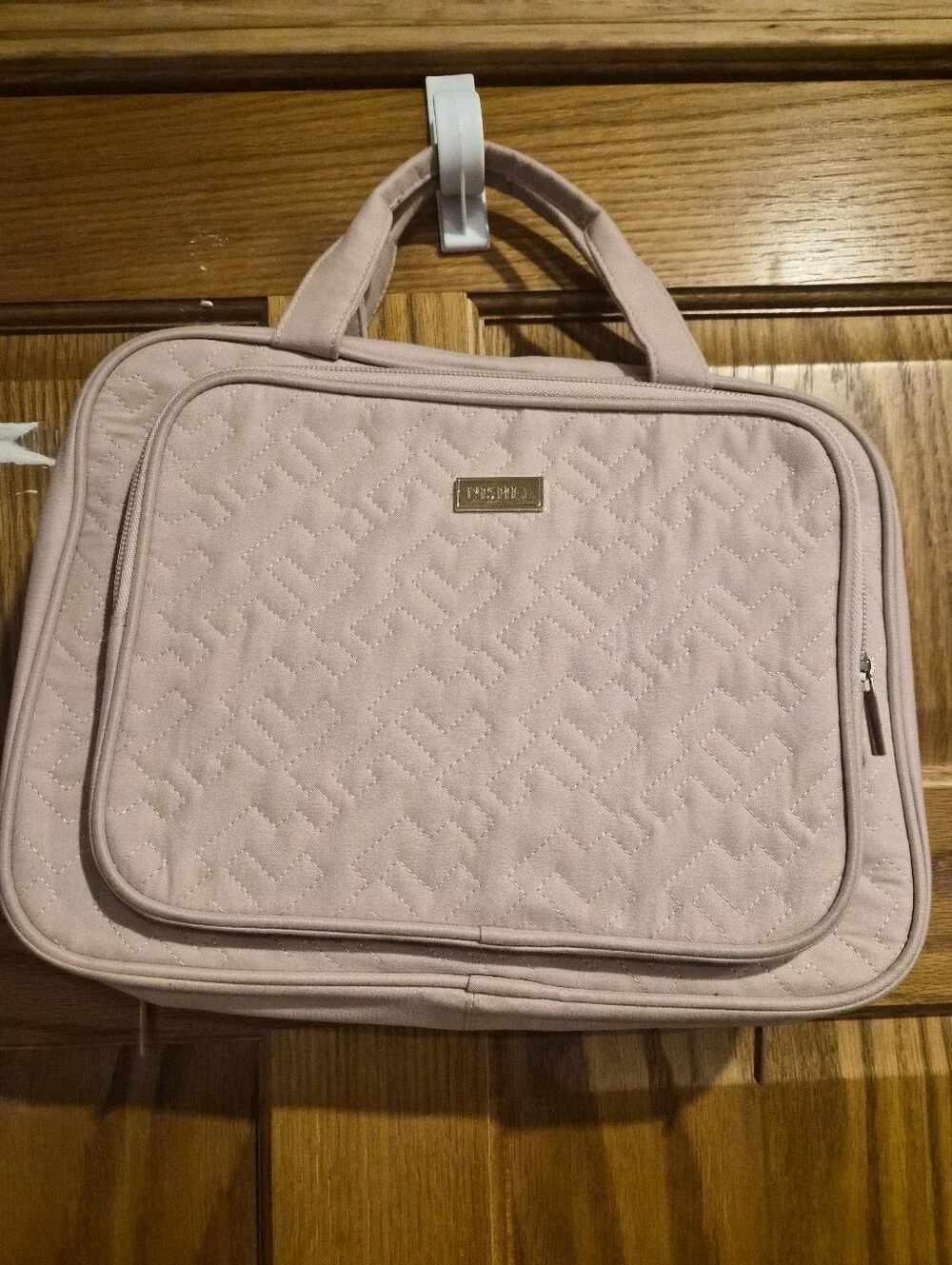 Quilted Light Pink Travel Tote Bag